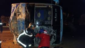 سيدي بلعباس: إصابة 46 شخصا في انقلاب حافلة لنقل المسافرين