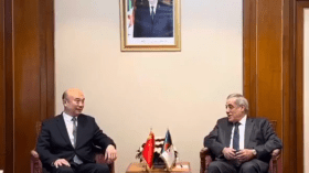 العرباوي يستقبل نائب رئيس مجلس شؤون الدولة الصيني (فيديو)