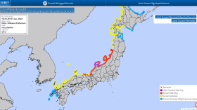 Séisme au Japon: Les premières vagues du tsunami frappent le pays