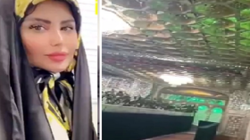 إطلالة حليمة بولند بالحجاب من إيران تثير الجدل.. هل تم فرضه عليها؟ (فيديو)