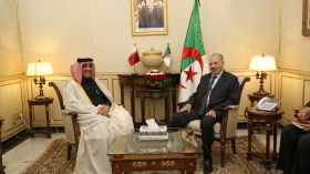 قوجيل يلتقي سفير قطر لدى الجزائر