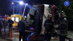 قسنطينة .. وفاة شخص وإصابة 54 آخر في انقلاب حافلة