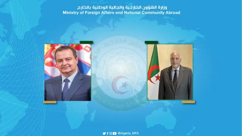 Attaf reçoit un appel téléphonique de son homologue serbe