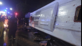 Constantine: Un mort et 52 blessés lors d’un accident d’un bus transportant des supporteurs de l’USM Annaba