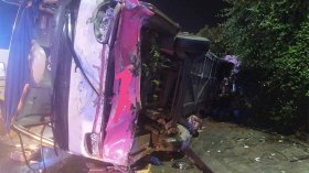 قتيل و57 جريحا في انقلاب حافلة وصدمها لسبع سيارات بقسنطينة