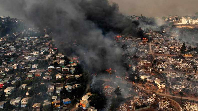 الحرائق تودي بحياة أكثر من 100 شخص في تشيلي