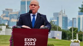 شرفة يفتتح احتفالية “يوم الجزائر” بمعرض اكسبو الدوحة للبستنة بقطر