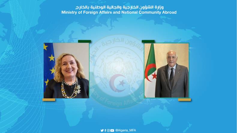عطاف يستعرض جهود الجزائر لتعزيز السلم مع ممثلة الإتحاد الأوروبي المكلفة بالساحل