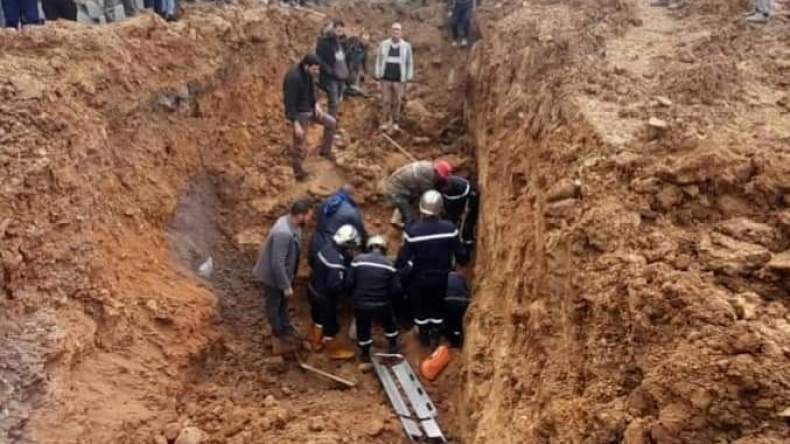 انهيار التربة يودي بحياة عامل بورشة بناء في البويرة