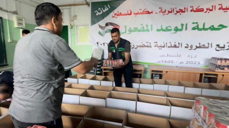 جمعية البركة تستنفر الجزائريين للتبرع لغزة