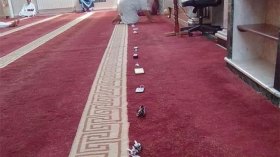 حجز مكان في الصفوف الأولى.. مصلون فوق العادة !