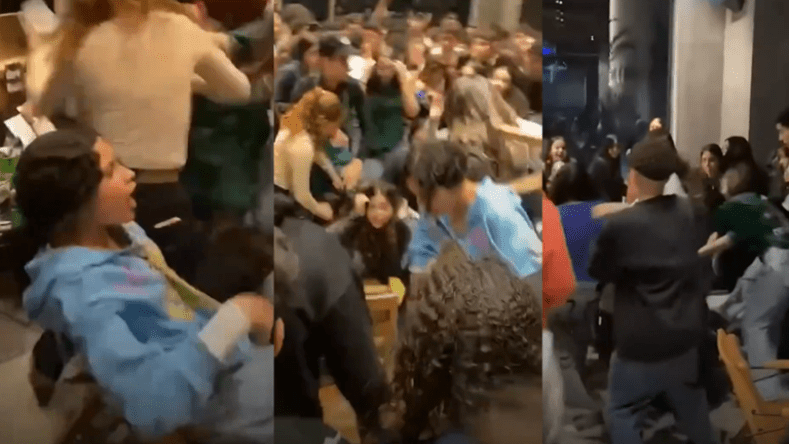 فيديو صادم لاشتباك عنيف بين فتيات داخل مقهى شهير يهز الشبكات!