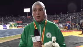 الجزائرية طاطار تتوج بالذهبية وتحطم الرقم القياسي للألعاب الإفريقية(فيديو)