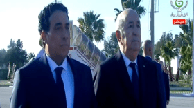 الرئيس تبون يستقبل رئيس المجلـس الرئاسـي الليبي محمد يونس المنفي