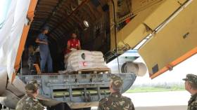 إرسال 162 طنا من المساعدات الإنسانية للفلسطينيين