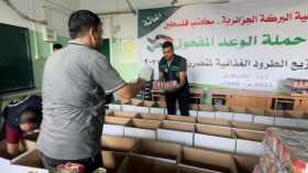 التلفزيون الجزائري يغطي وصول تبرعات الجزائريين إلى قطاع غزة (فيديو)