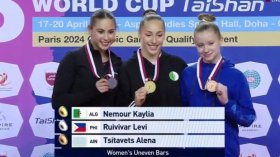 بِالفيديو: نمّور تُحرز ذهبية كأس العالم للجمباز