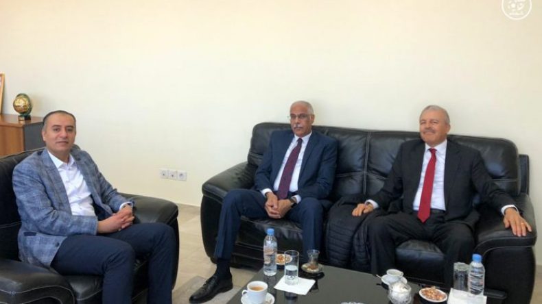 سعدي يستقبل رئيس اتحاد الكرة لِشمال إفريقيا