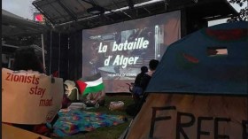 فيلم “معركة الجزائر” حاضر في احتجاجات بجامعة أمريكية ضد الكيان الصهيوني!