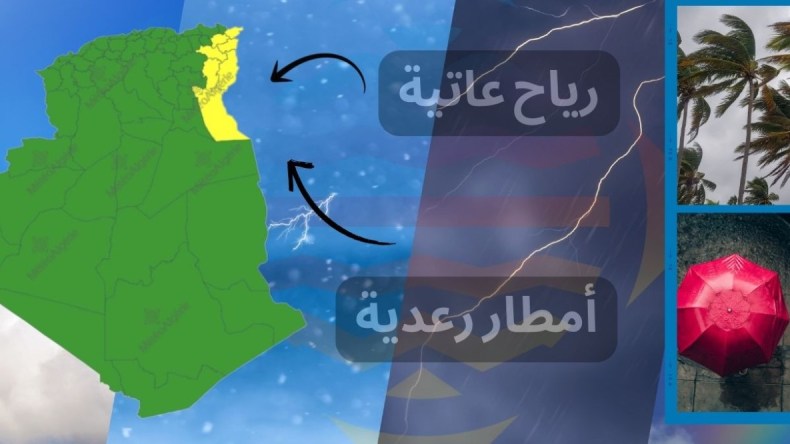 أحوال الطقس: أمطار رعدية ورياح عاتية عبر هذه الولايات!