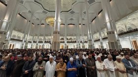 مسنون يحرصون على أداء التراويح في الصفوف الأولى