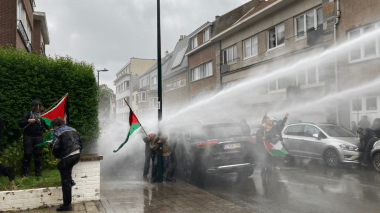 Bruxelles: une manifestation contre l’agression sioniste à Ghaza dispersée par la police
