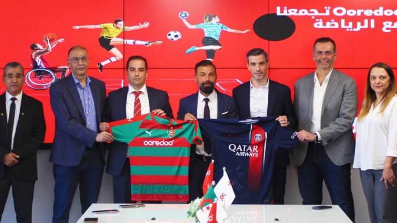 “أوريدو” ترعى شراكة بين المولودية وباريس سان جيرمان