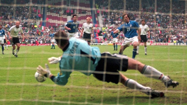 التلفزيون الجزائري بعد مباراة إيطاليا وألمانيا يوم 19 جوان 1996