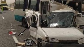 20 جريحا في حادث تصادم بين حافلة وسيارة في غليزان