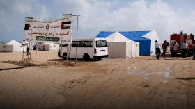 للمرة الثانية.. هذا ما حدث للمستشفى الميداني الجزائري برفح