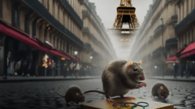 جيش الجرذان يخطف الأنظار من الرياضيين في أولمبياد باريس