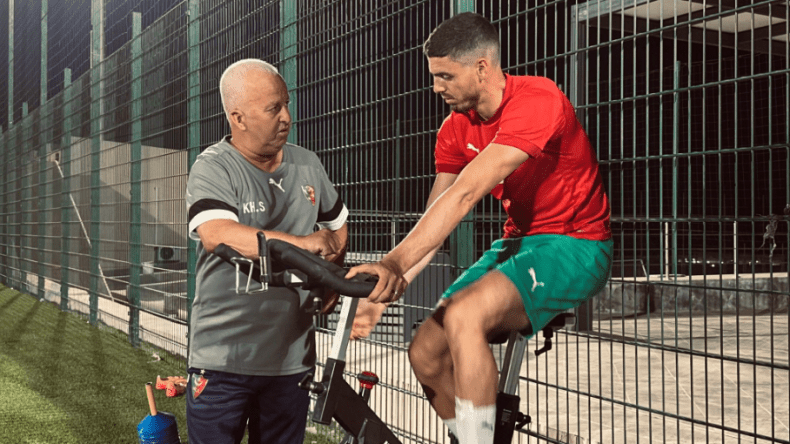 عبد اللاوي يتعافى ويباشر التدريبات