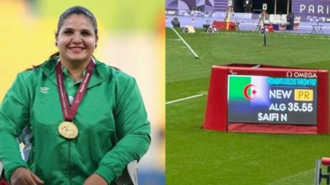 رمي القرص: صايفي تهدي الجزائر أول ذهبية في الألعاب البارالمبية بباريس