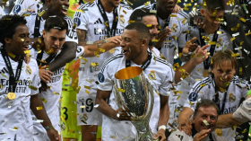 بالفيديو.. هكذا احتفل مبابي بأول أهدافه مع ريال مدريد