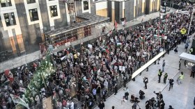 Chicago: Des manifestants propalestiniens protestent dans les rues lors du dernier jour de la convention démocrate