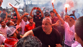 جماهير النجم الساحلي تحتفل بغلق ملف حسين بن عيادة