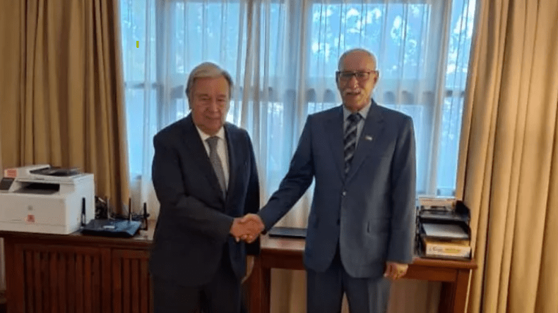 الرئيس الصحراوي إبراهيم غالي يلتقي أنطونيو غوتيريش