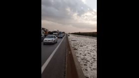 غلق الطريق السّيار في اتجاه برج بوعريريج بسبب ارتفاع منسوب المياه