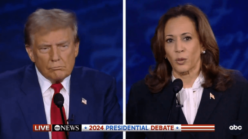 مناظرة نارية بين ترامب وهاريس