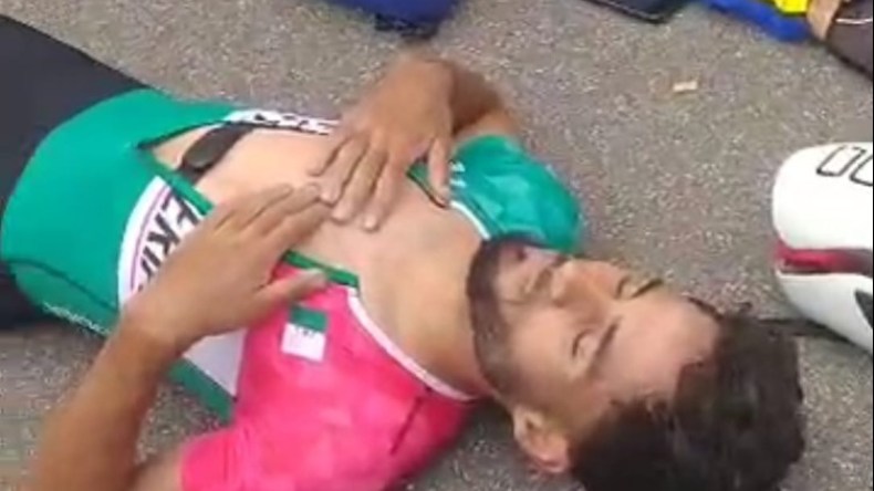 سقوط خطير لدراج جزائري في سباق بالبطولة العالمية