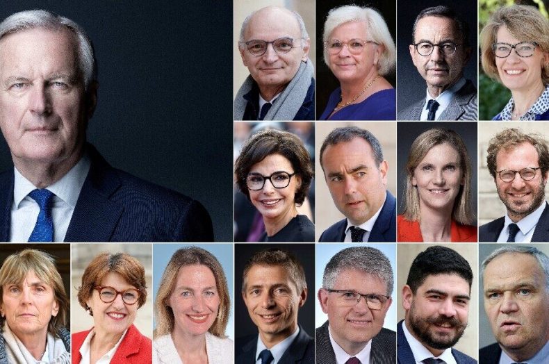 France: la liste complète des ministres du gouvernement Barnier