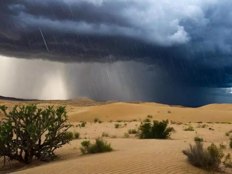 Pluies orageuses et tempêtes de sable à partir de 15 heures