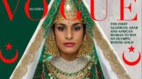 إيمان خلّيف على غلاف مجلة فوغ العالمية بالشدة التلمسانية.. ما القصة؟!