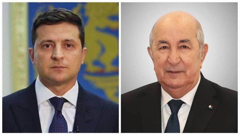 الرئيس الأوكراني يهنئ الرئيس تبون