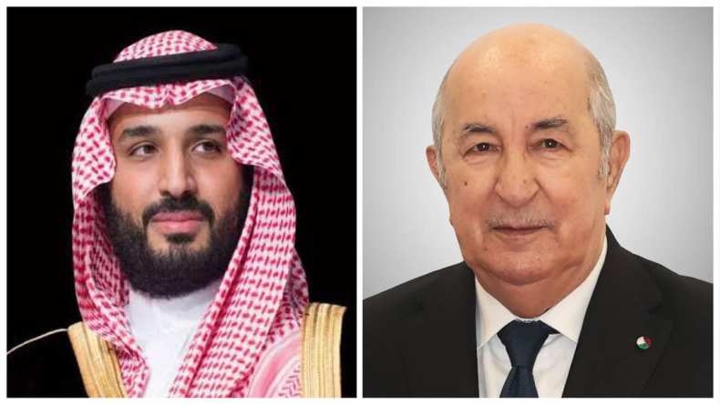 الرئيس تبون يتلقى مكالمة هاتفية من ولي العهد السعودي