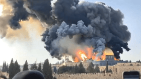 نشر فيديو يحاكي حريقا بالمسجد الأقصى.. حماس تحذر