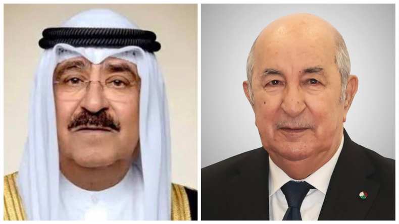 الرئيس تبون يقبل دعوة الشيخ مشعل الصباح لزيارة الكويت