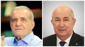 الرئيس الإيراني مسعود بزشكيان يهنئ الرئيس تبون