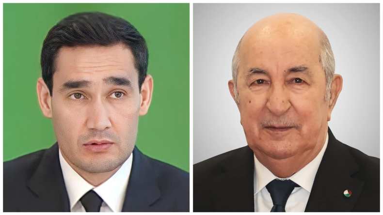 رئيس تركمانستان يُؤكِّد يقينه تعزيز علاقات بلاده مع الجزائر