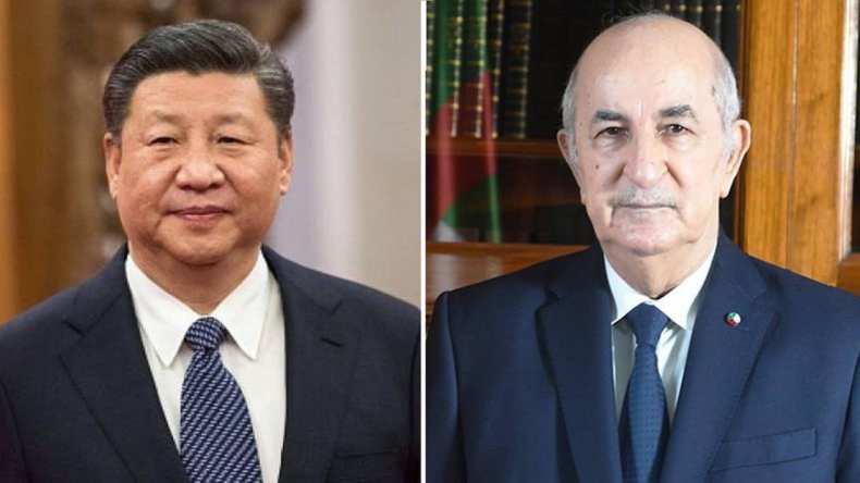الرئيس الصيني يتطلع لتعزيز التعاون مع الجزائر